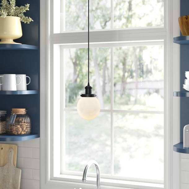 Three Posts™ Chippewa Glass Flush Mount & Reviews Wayfair